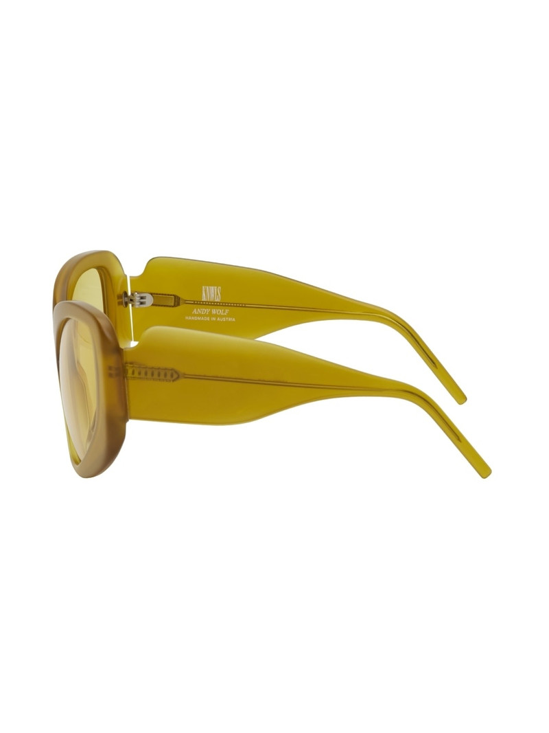 Yellow Adrenaline Oval Sunglasses 3