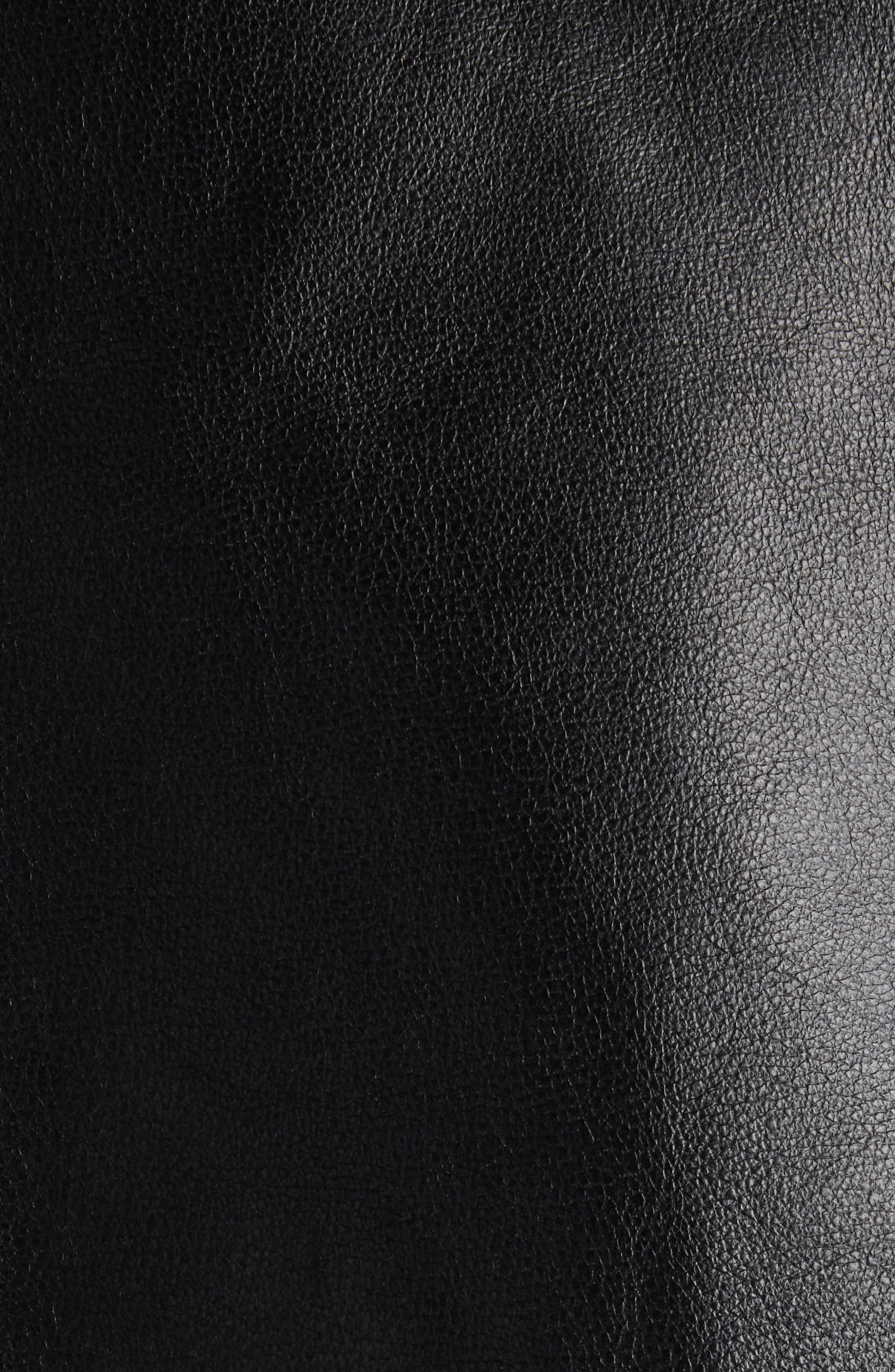 Balenciaga Double Belted Leather Trench Coat in 1000 Black at Nordstrom - 5