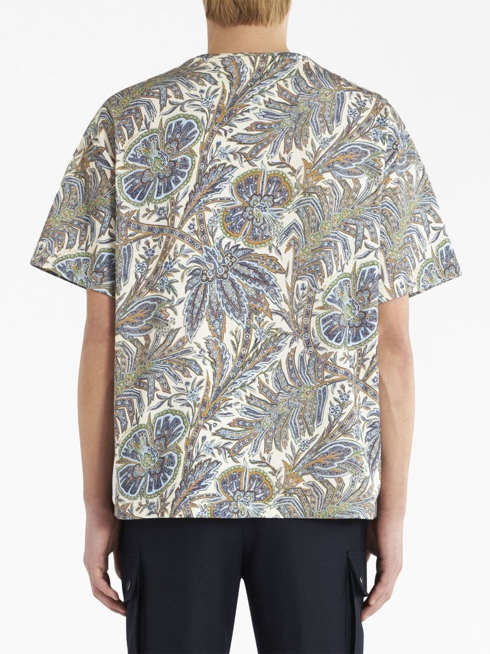 paisley-print cotton T-shirt - 3