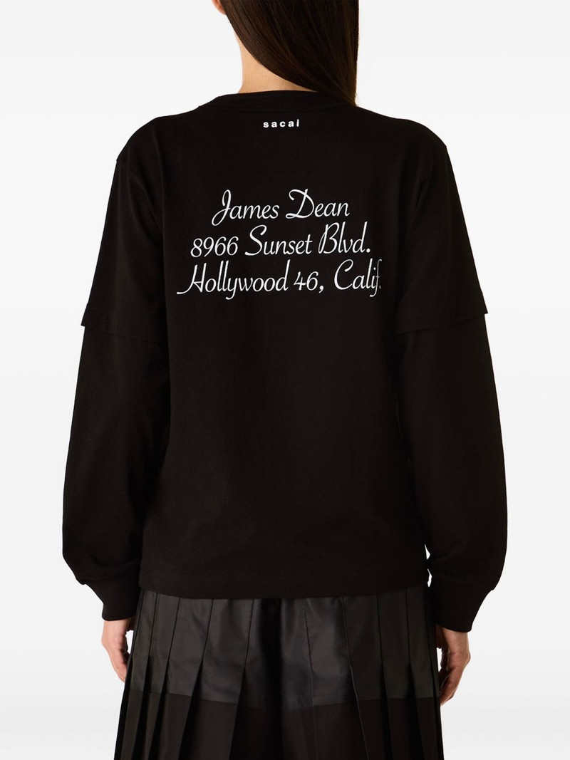 sacai James Dean long-sleeve T-shirt outlook