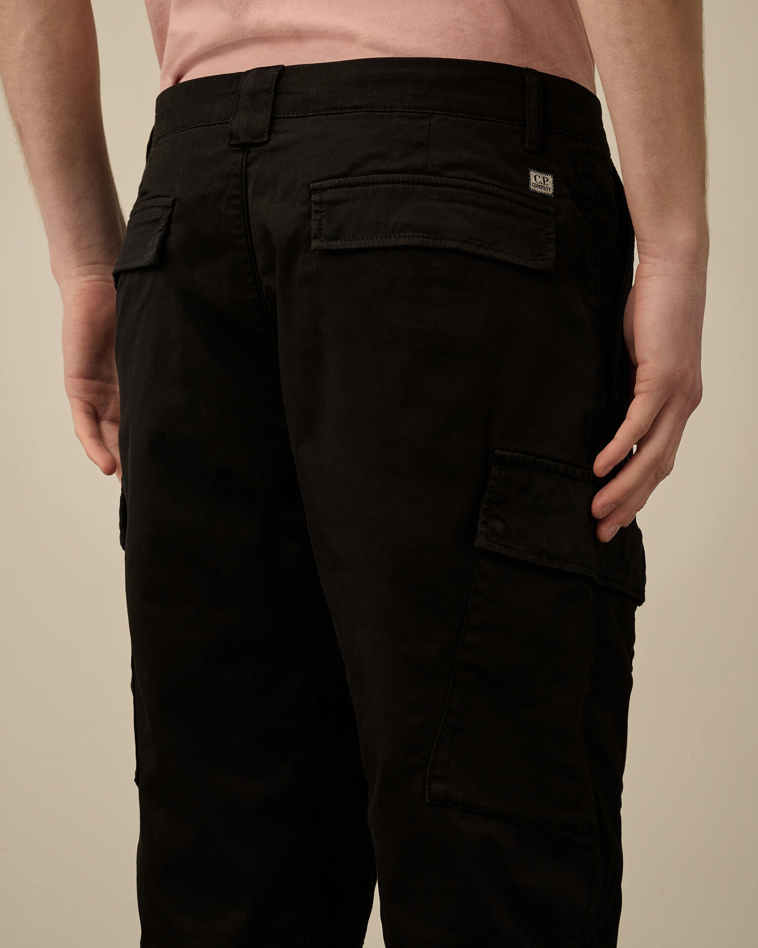 Stretch Sateen Loose Cargo Pants - 6