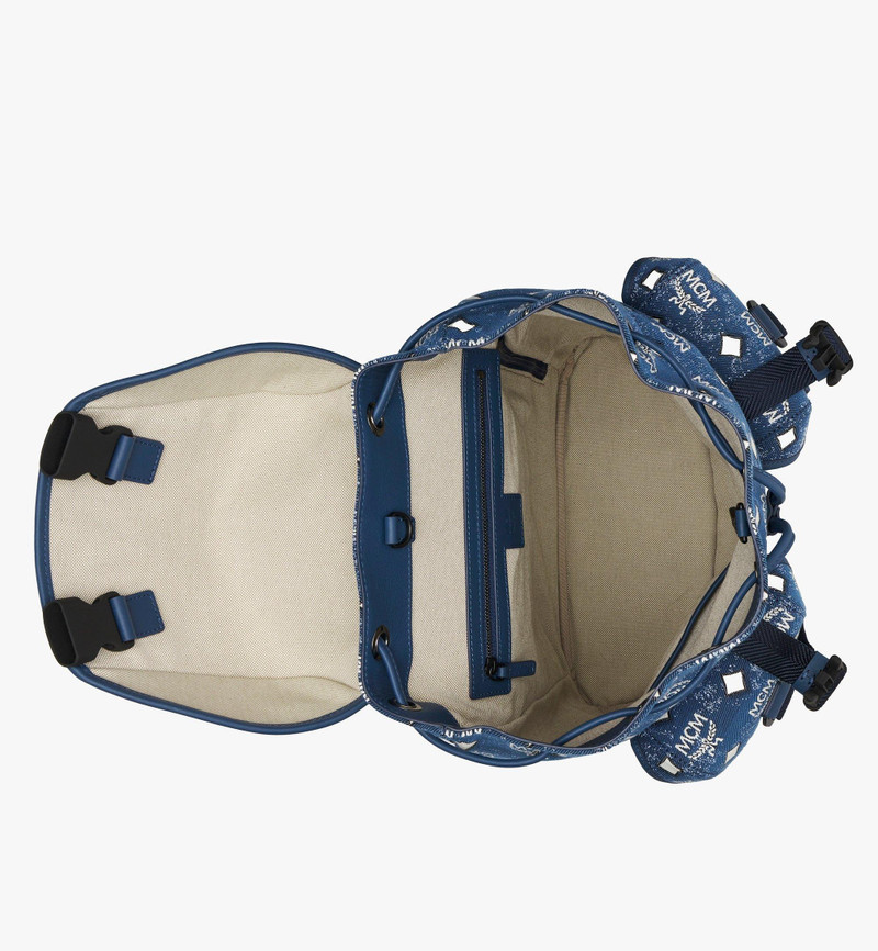 Brandenburg Backpack in Vintage Denim Jacquard 4