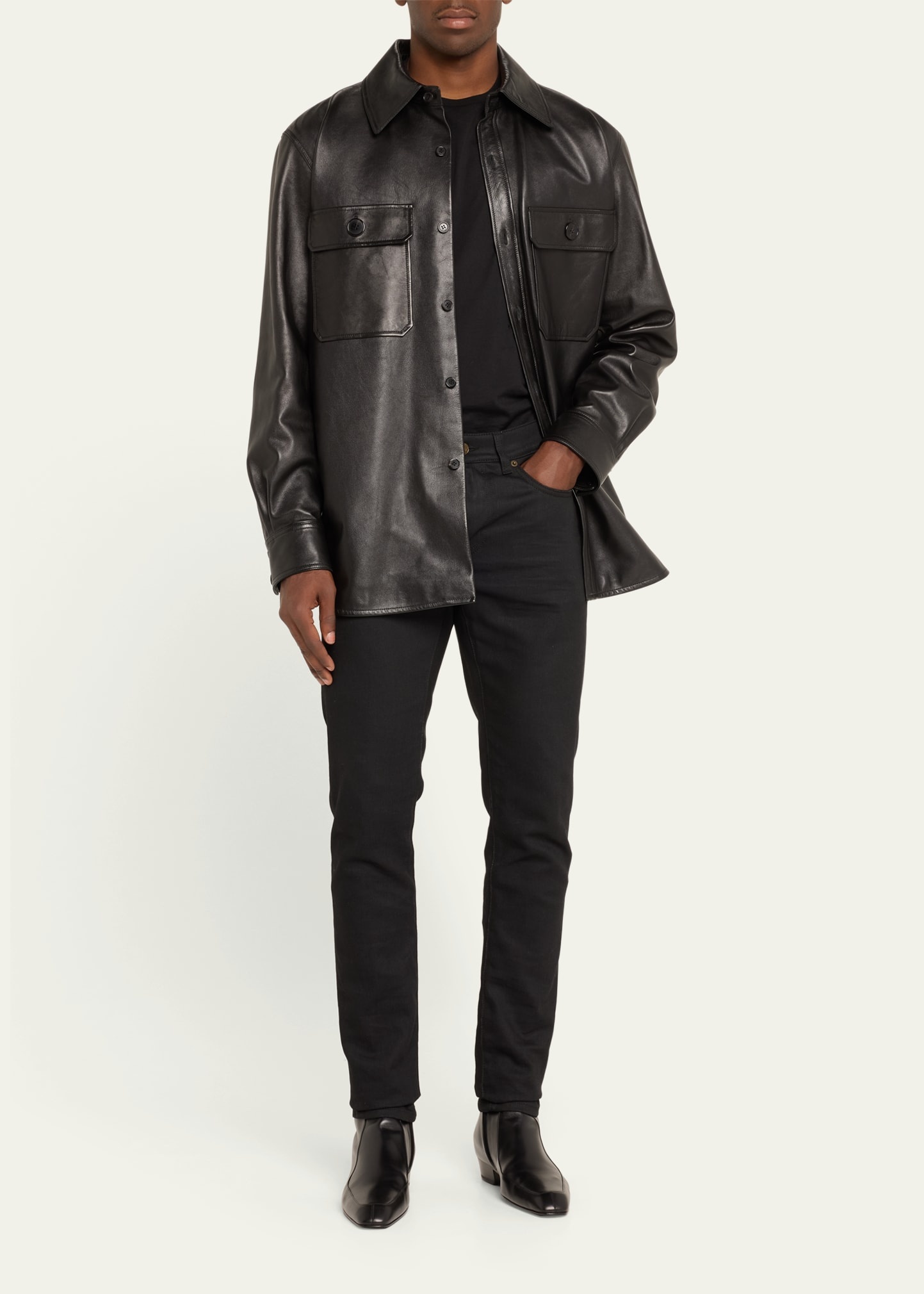 Men's Augustin Leather Ankle Boots - 3
