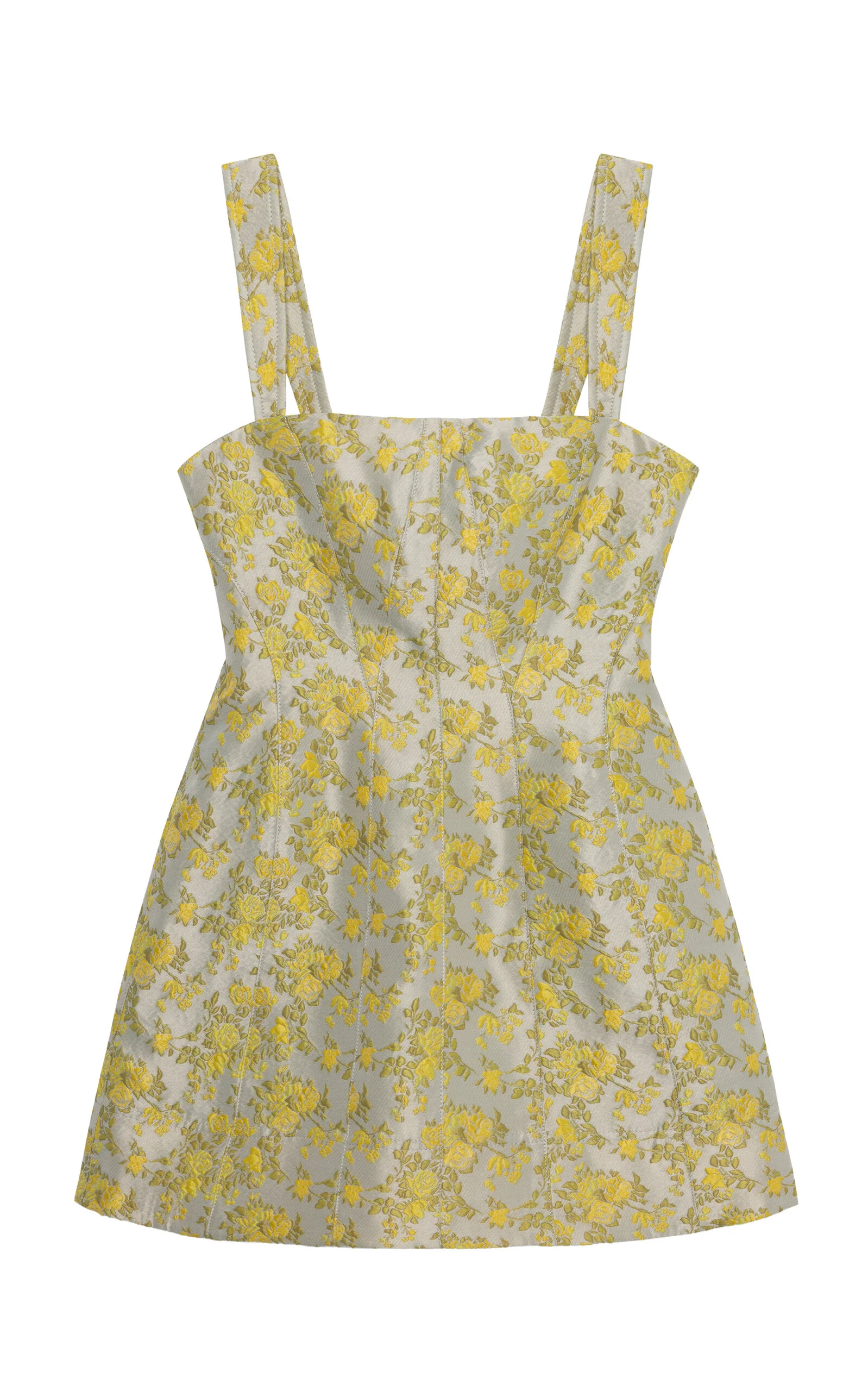 Lydia Jacquard Mini Dress yellow - 1