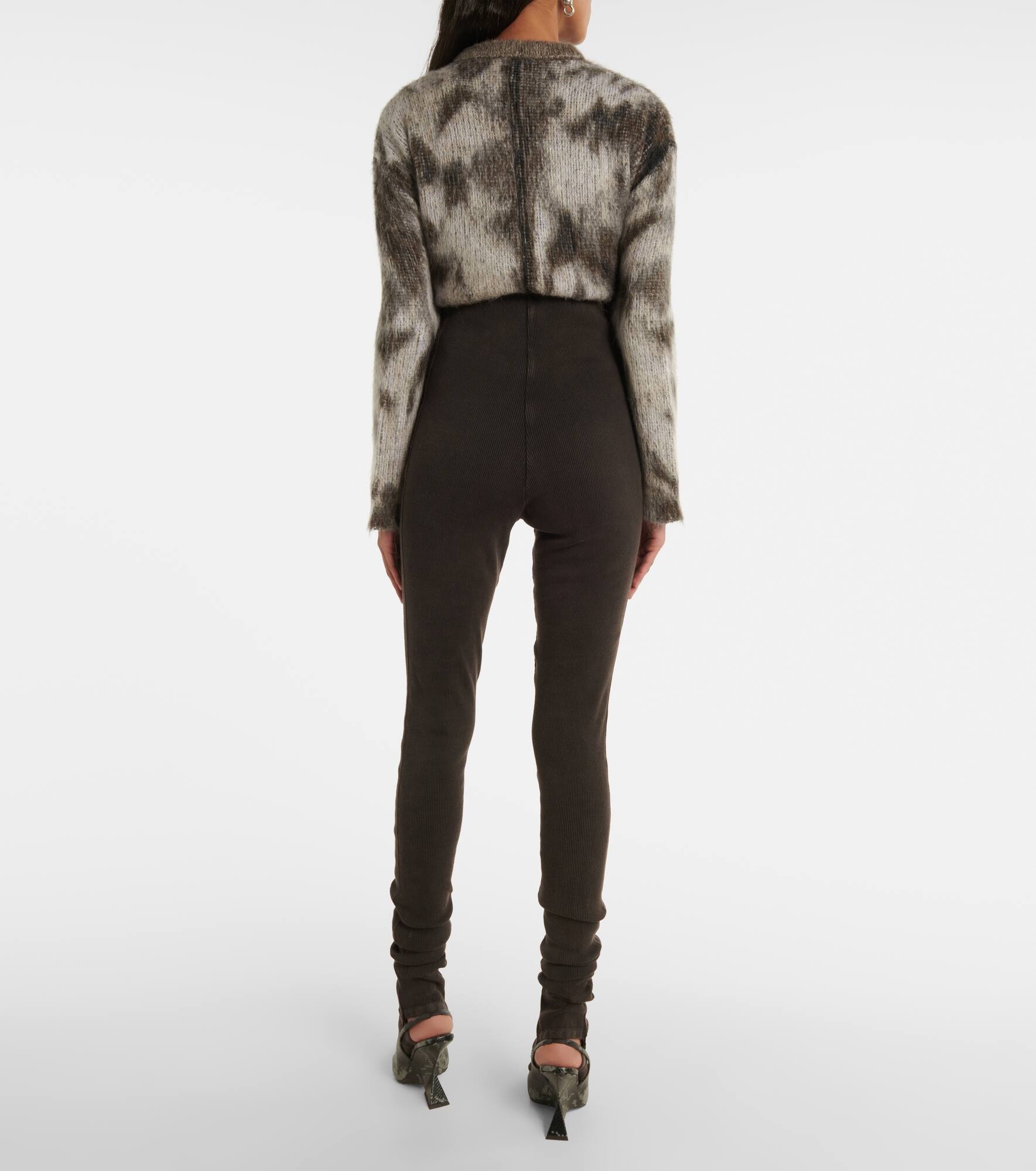 Cotton-blend leggings - 3