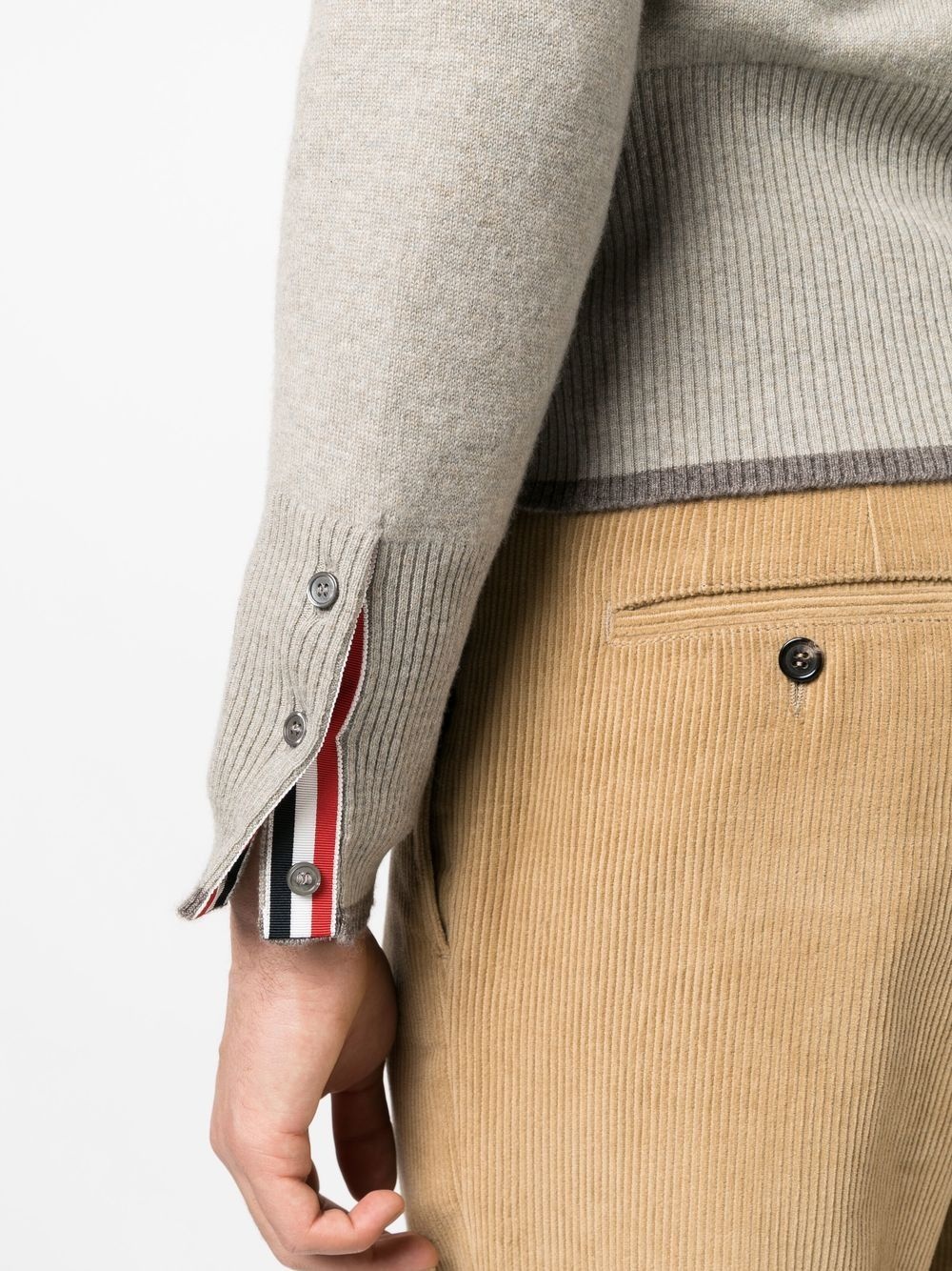 4-Bar cashmere cardigan - 5