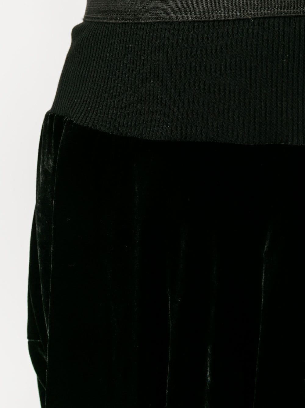velvet knee shorts - 5