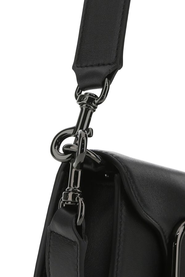 Black leather Locò shoulder bag - 4