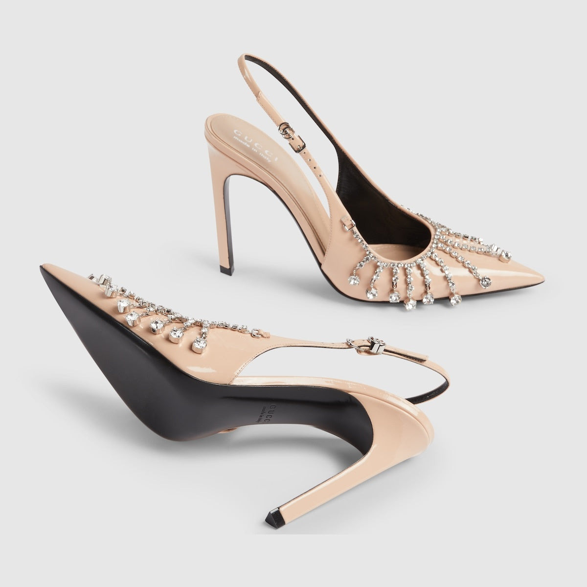 Gucci Crystal Chain Pumps - 4