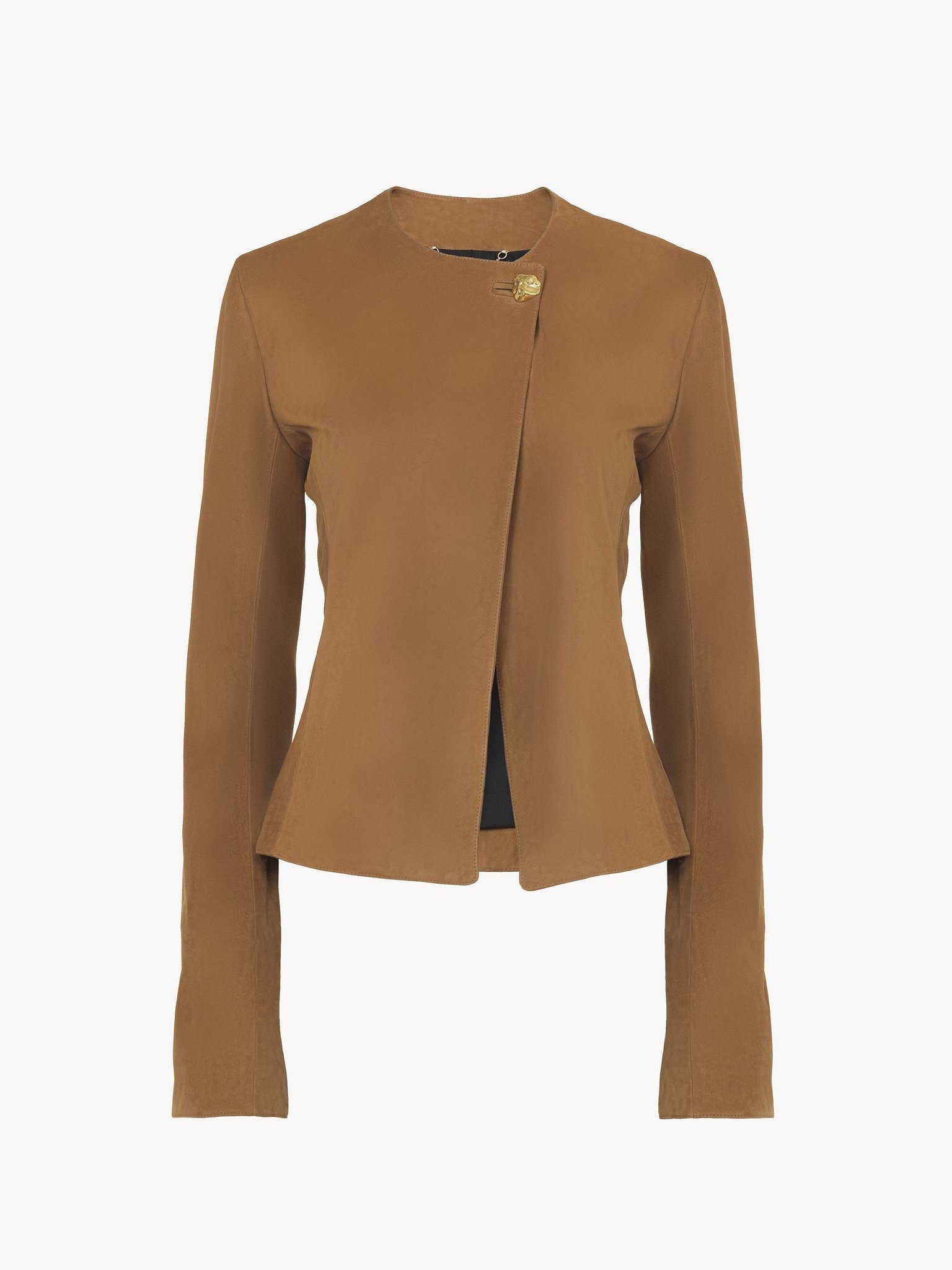 COLLARLESS FITTED JACKET - 2