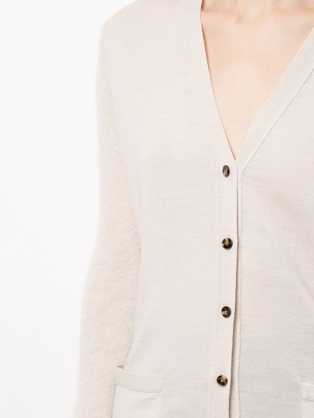 V-neck wool cardigan - 5