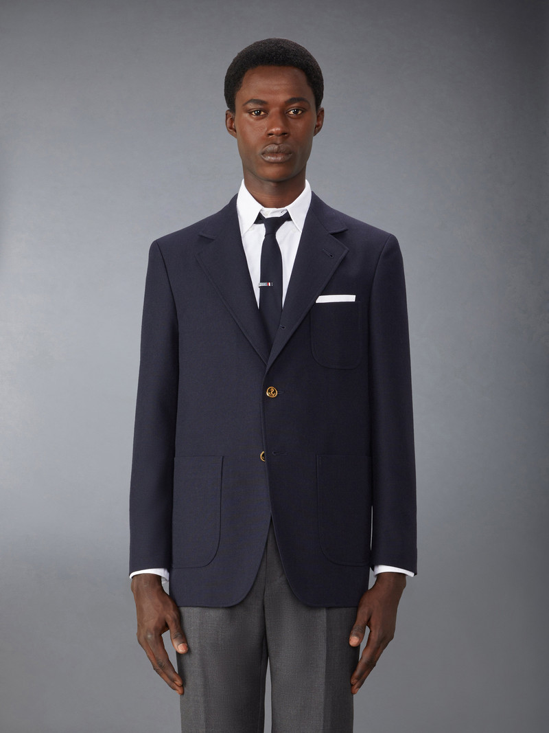 Crispy Wool Unstructured Sack Sport Coat 1