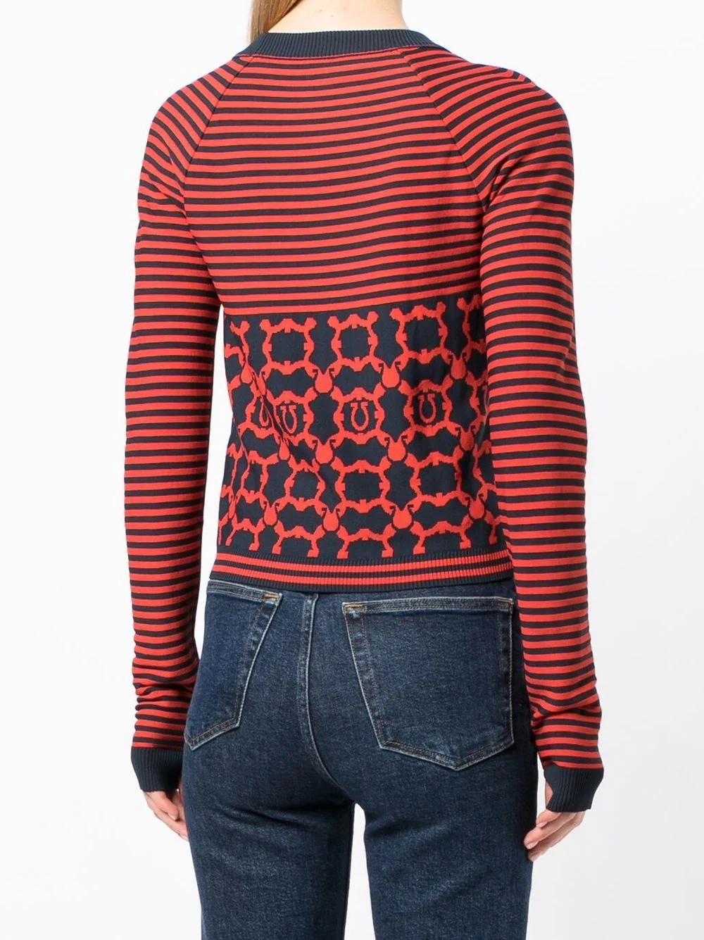 striped Gancini long-sleeve top - 4