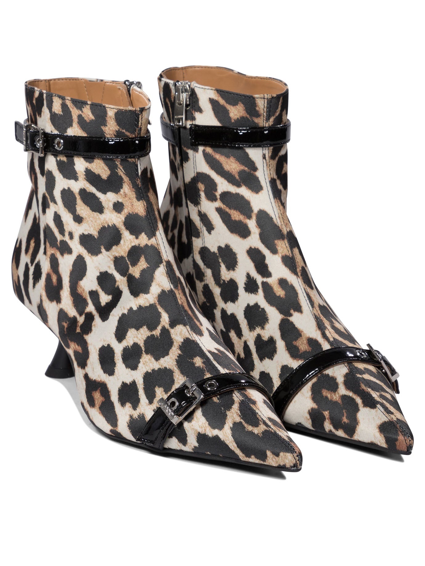 Ganni Leopard Ankle Boots - 2