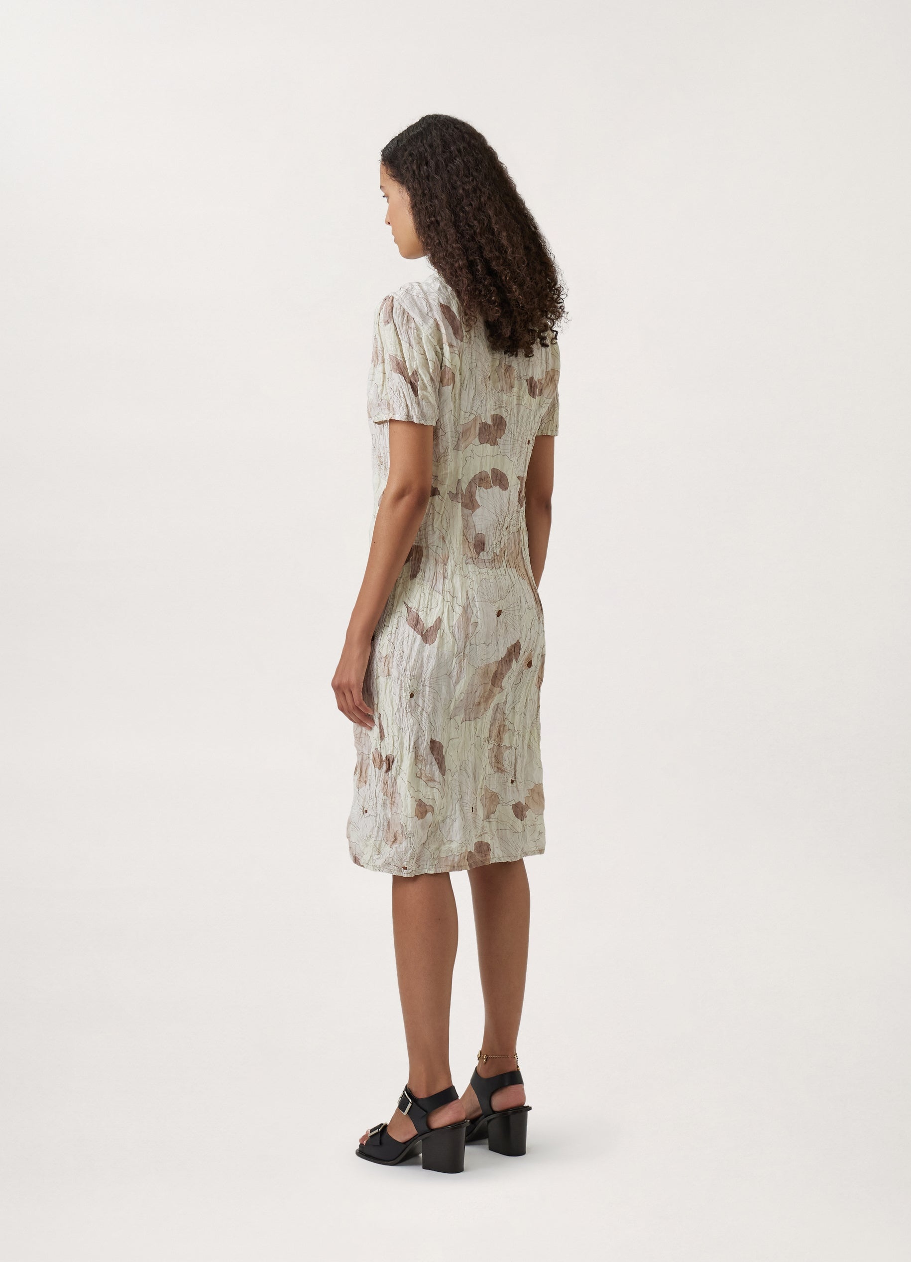 CRINKLED LOOSE DRESS - 4