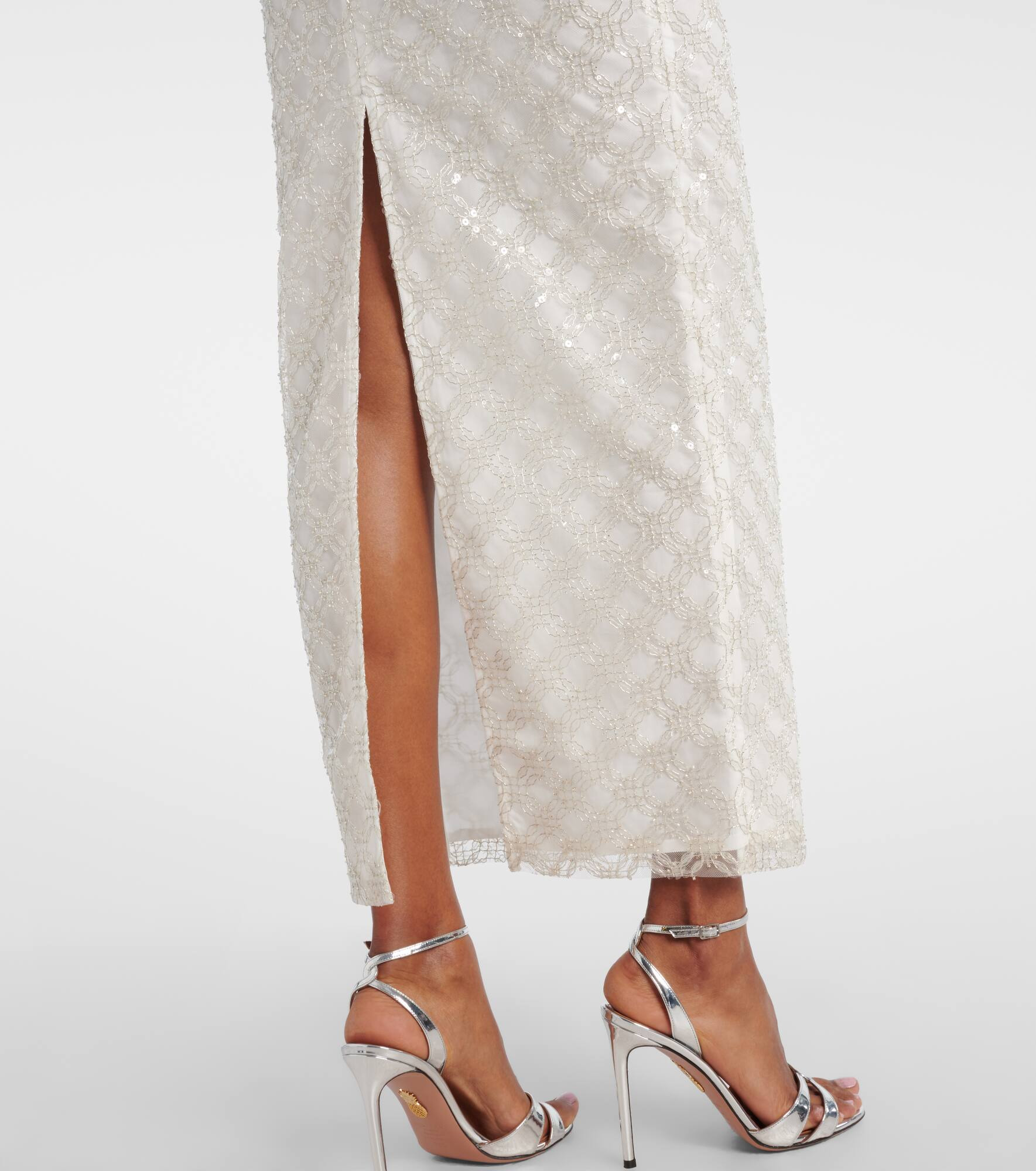 Embellished strapless maxi dress - 5
