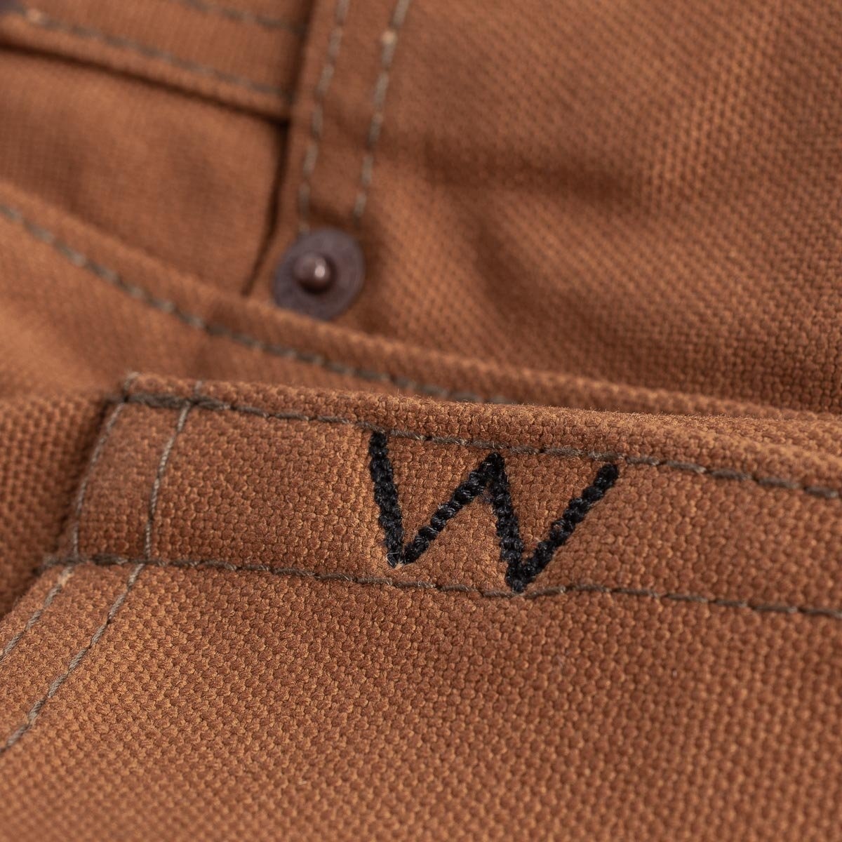 IH-777D-v1 17oz Duck Slim Tapered Cut Jeans - Brown - 10