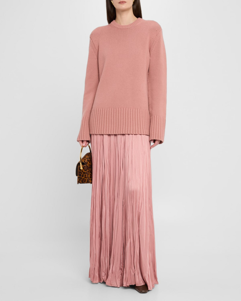 MICHAEL KORS COLLECTION Crewneck Oversized Cashmere Tunic Sweater outlook
