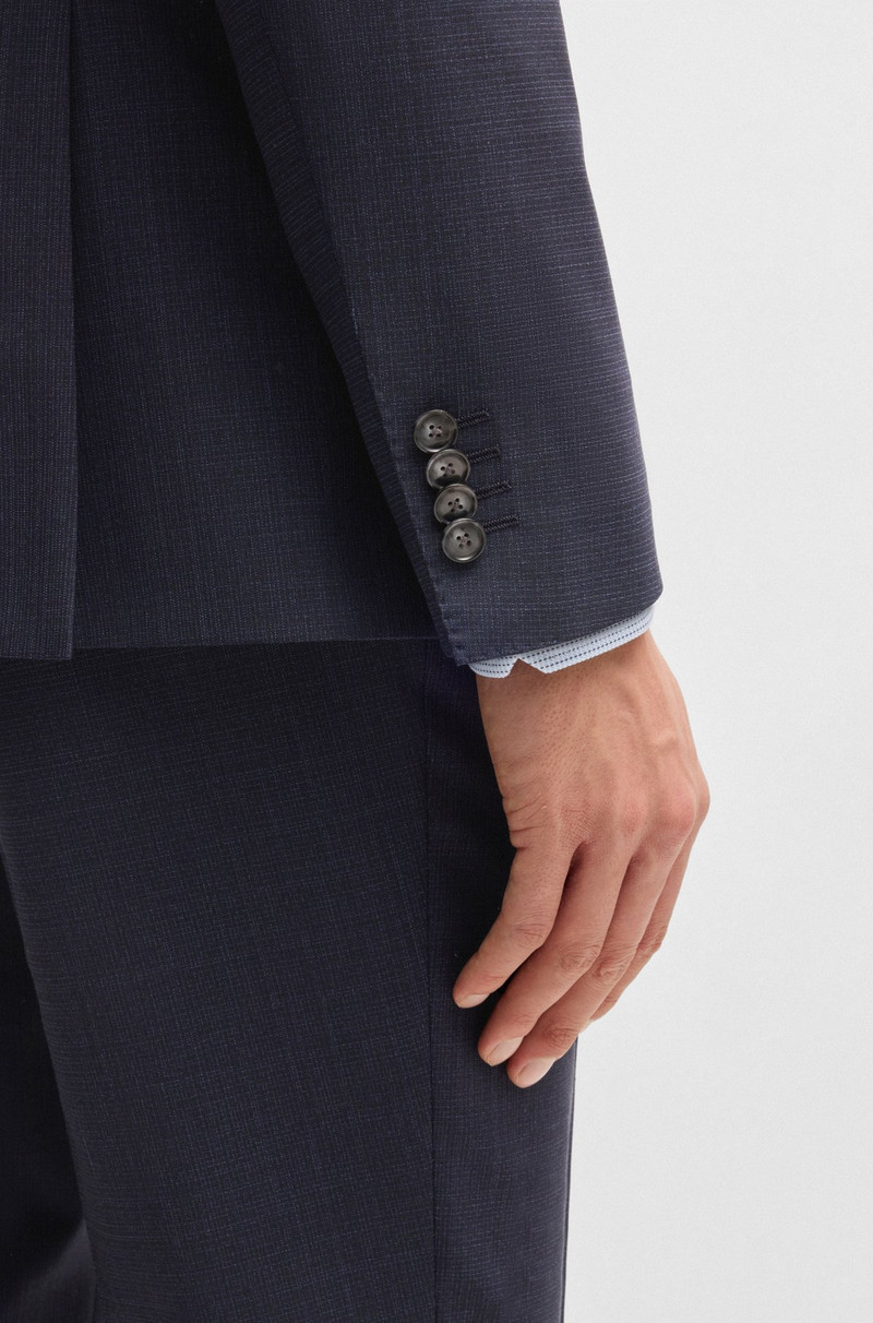 SLIM-FIT SUIT IN MICRO-PATTERNED STRETCH CLOTH 5