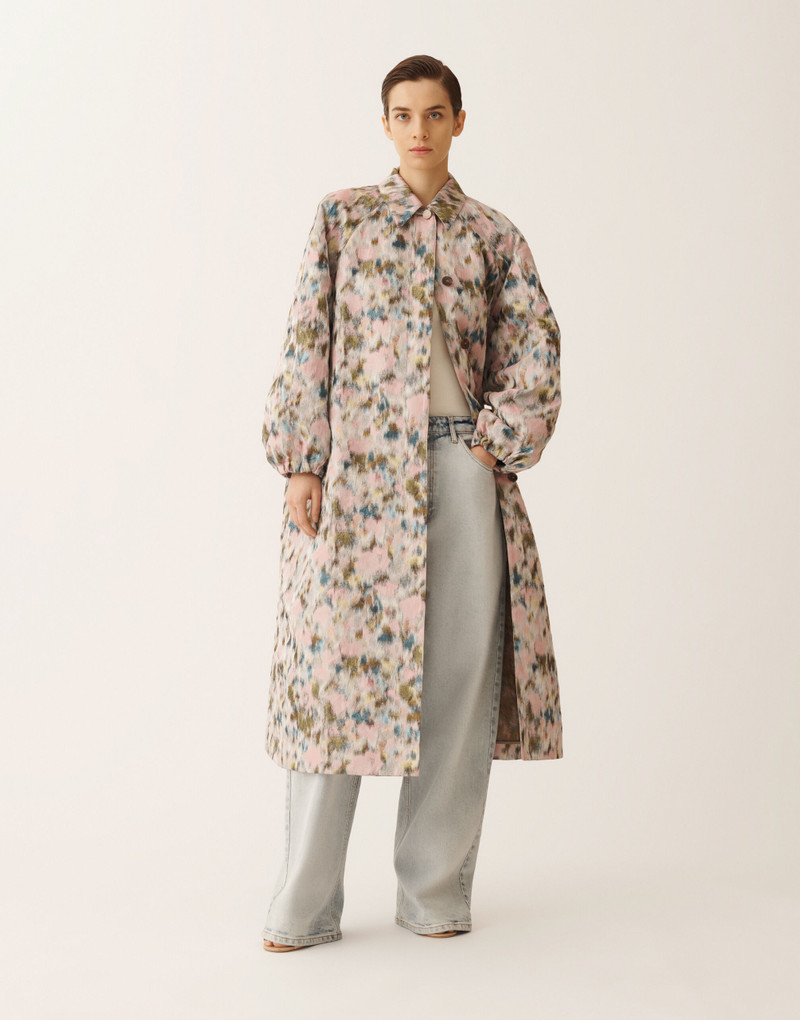 FABIANA FILIPPI Long trench in technical chiné outlook