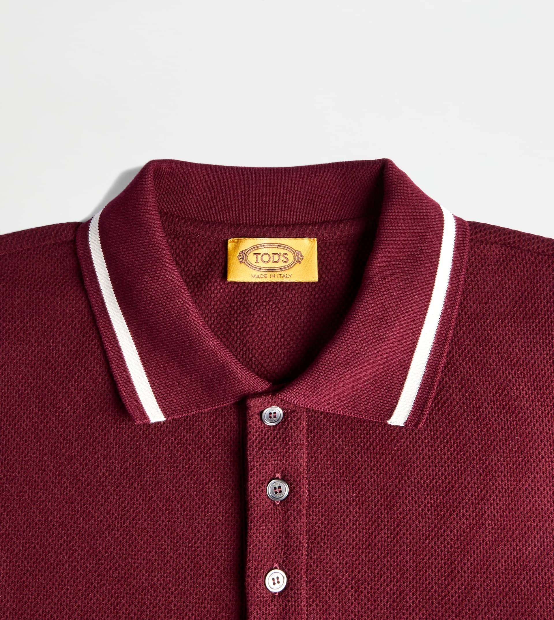 POLO SHIRT IN PIQUET - BURGUNDY - 6