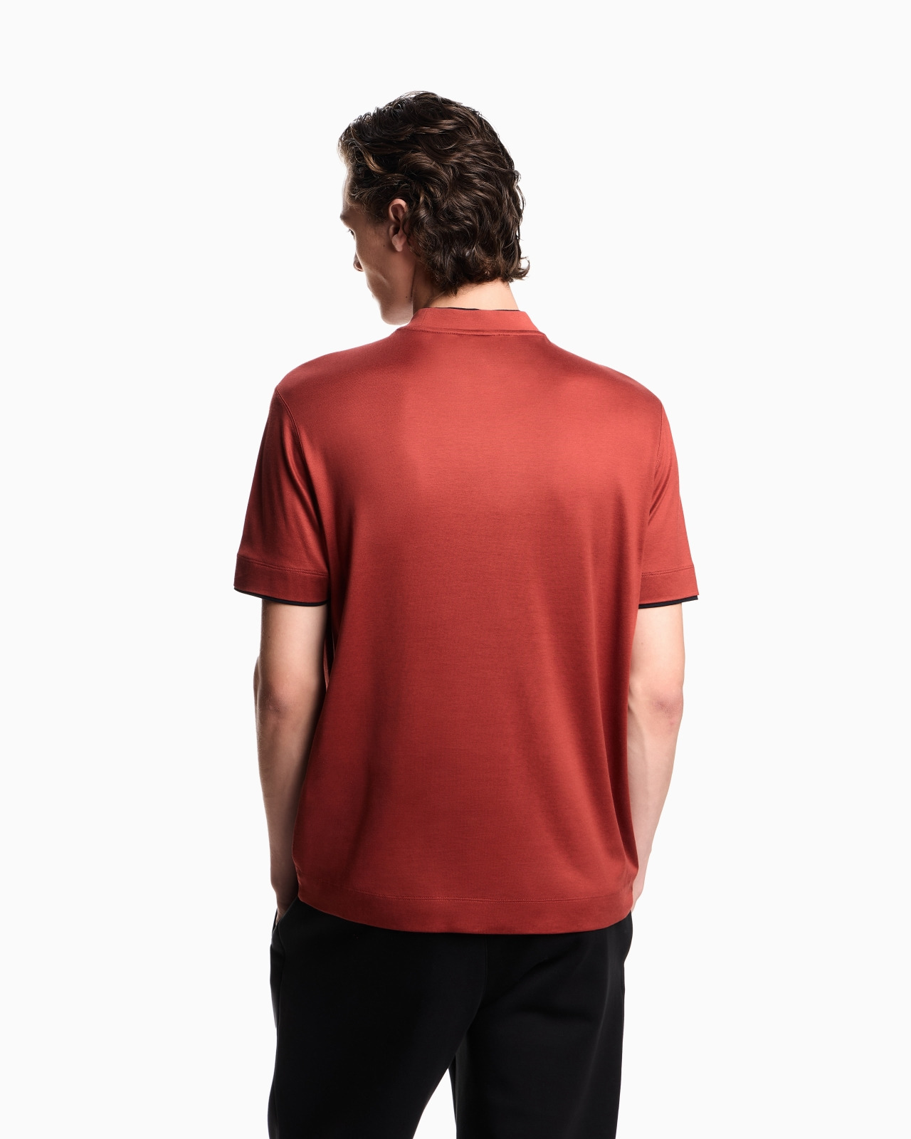 ASV LYOCELL-BLEND JERSEY T-SHIRT WITH CONTRASTING DETAILS - 3