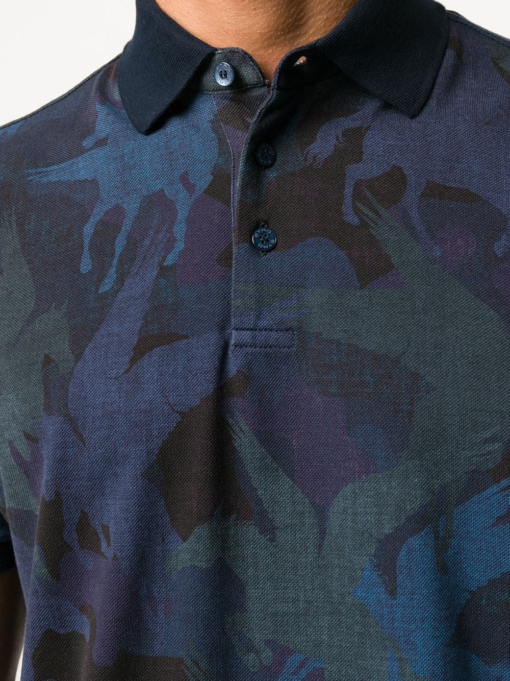 winged-horse print polo shirt - 5