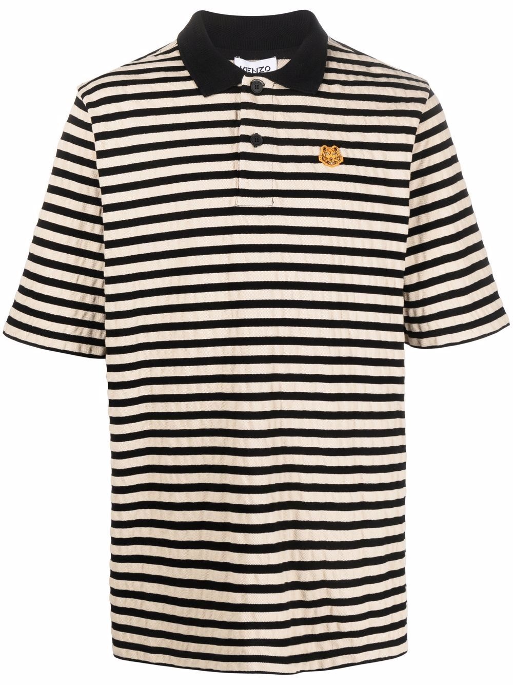 embroidered-tiger polo shirt - 1