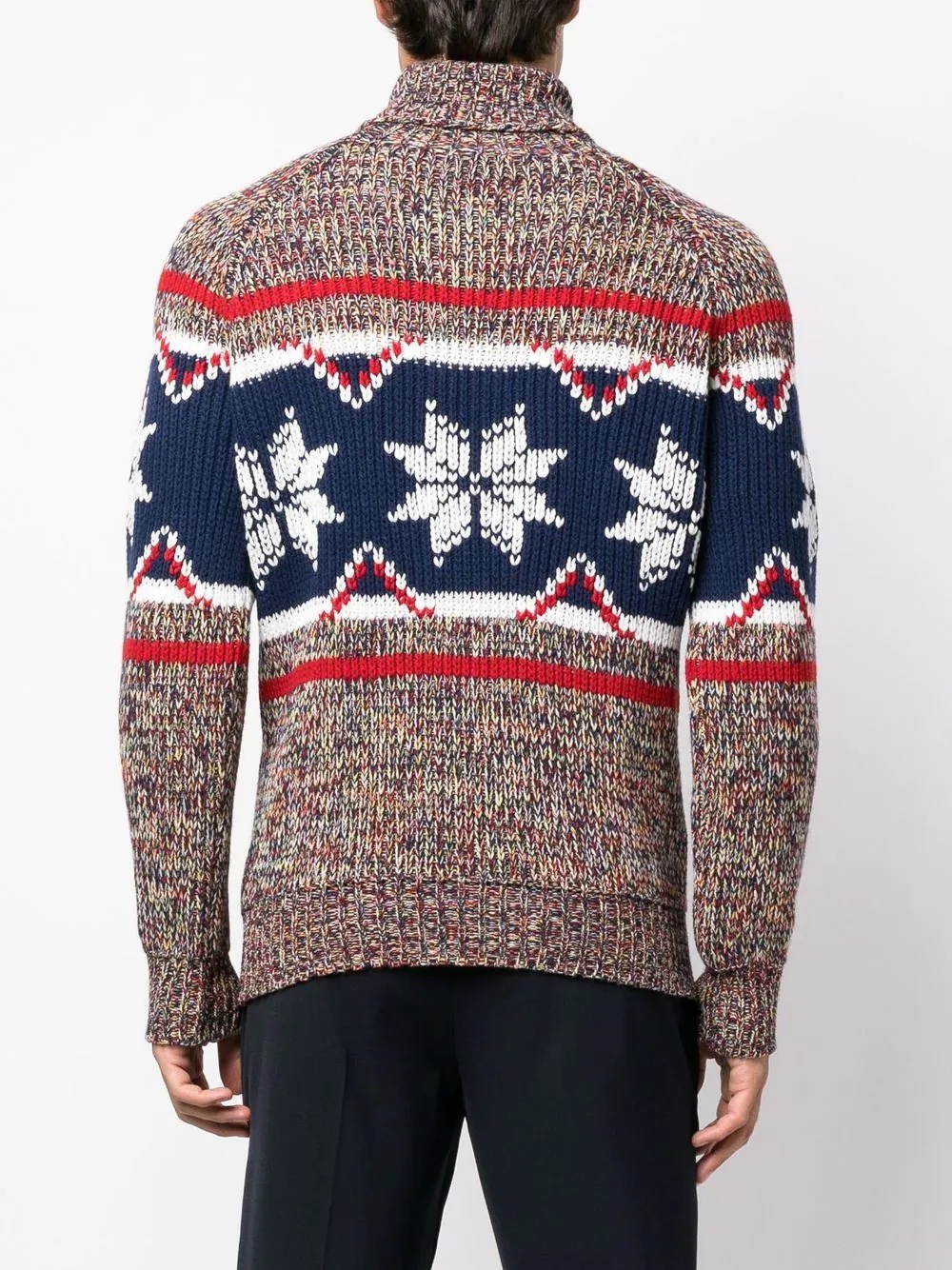 fairisle roll-neck jumper - 4