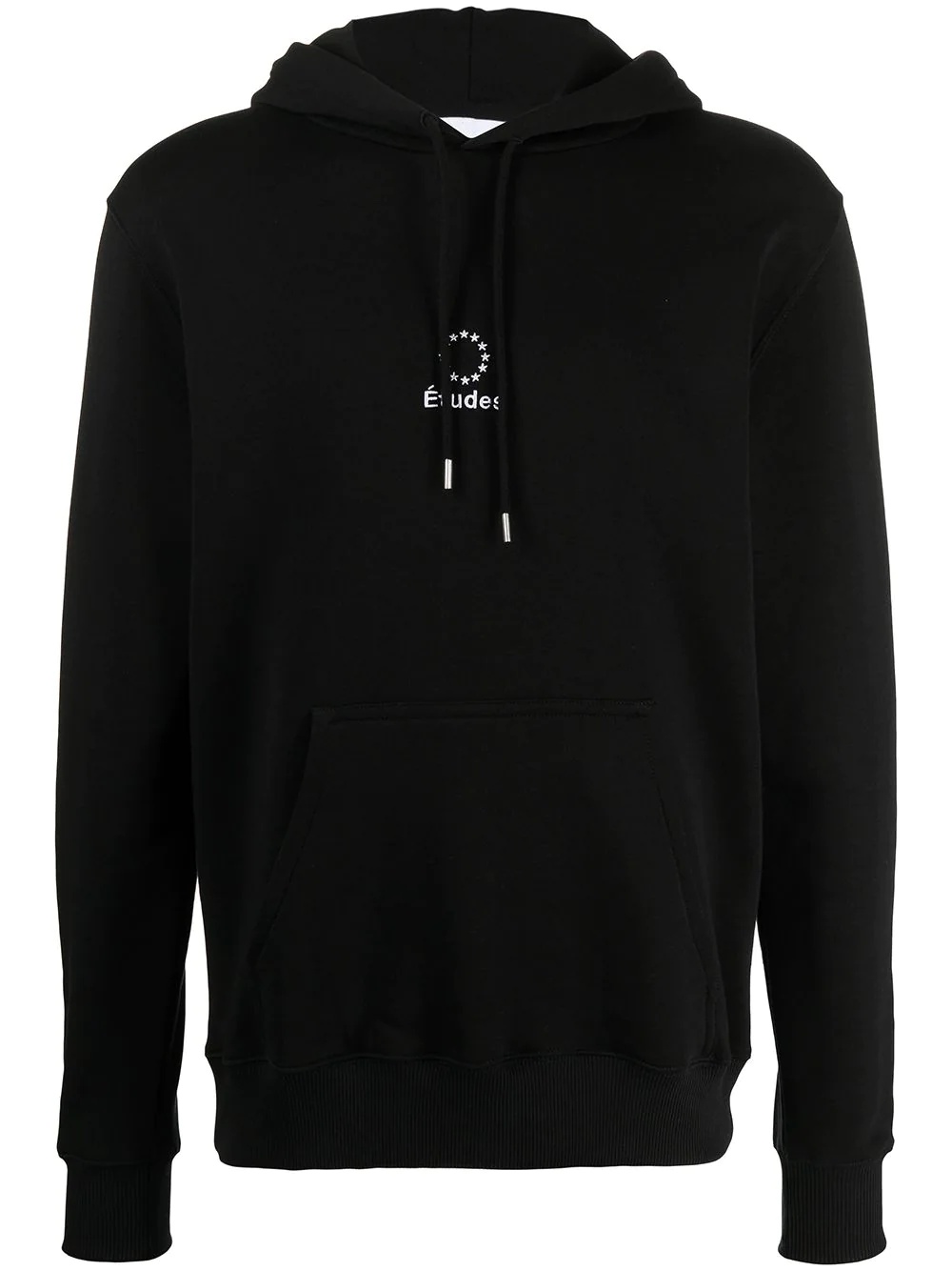 logo organic cotton hoodie - 1