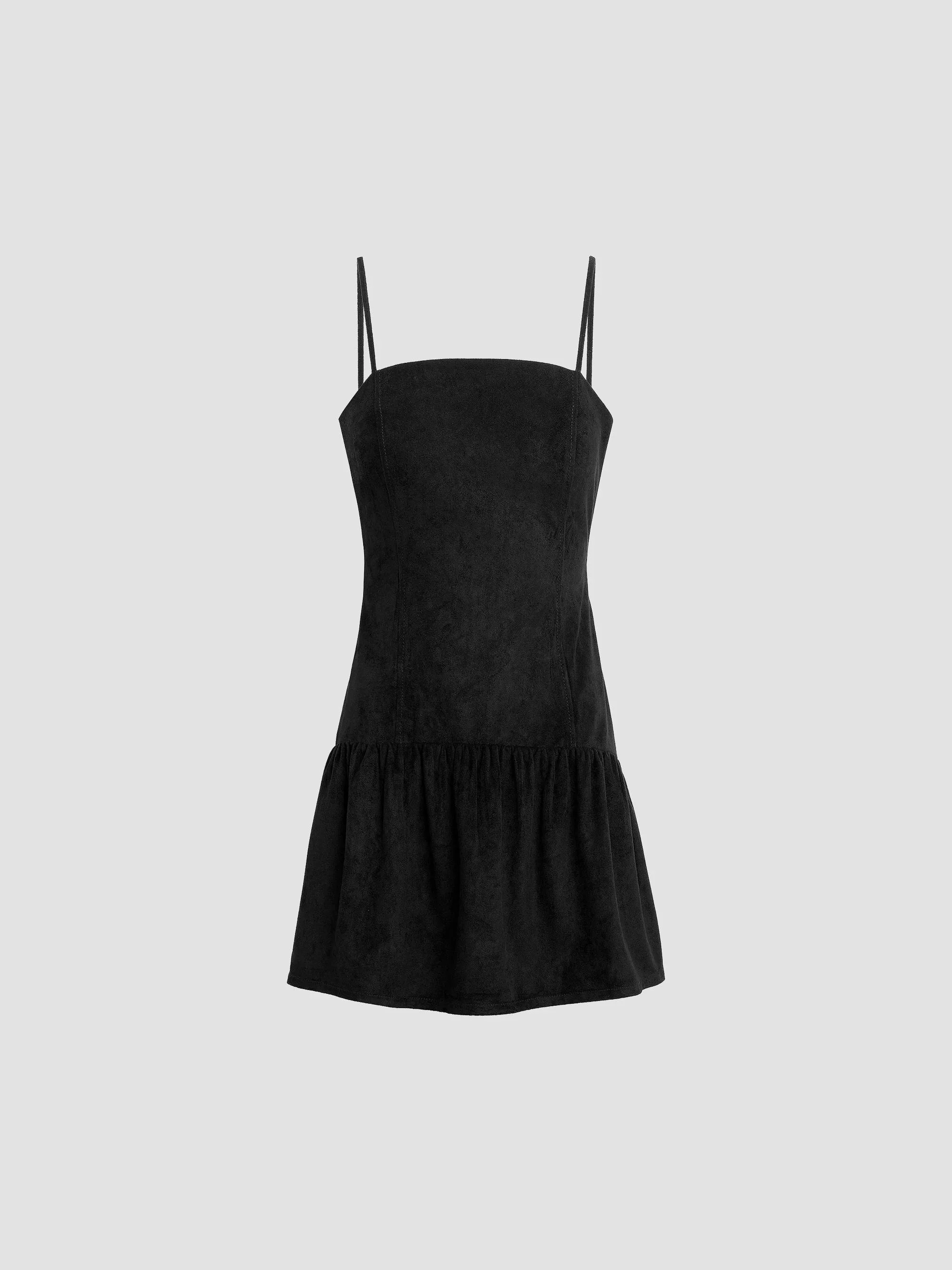 Women's X WeWoreWhat The Destynee Faux-Suede Minidress - Black - 1