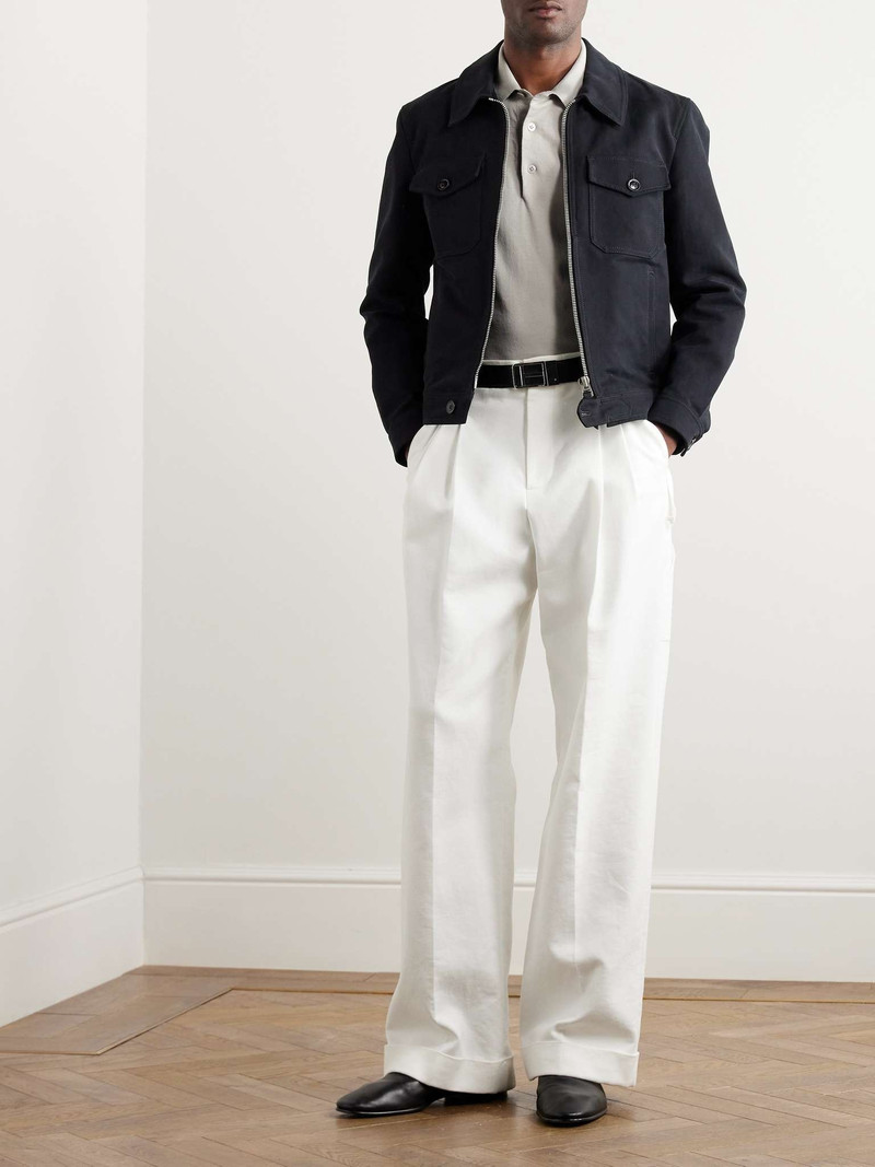 TOM FORD Slim-Fit Sea Island Cotton Polo Shirt outlook