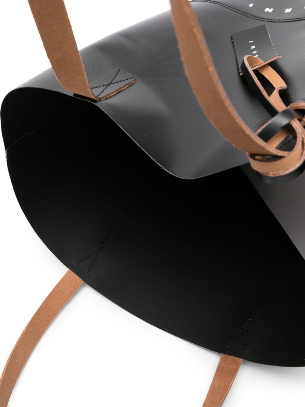 Tribeca logo-print faux-leather tote bag - 5