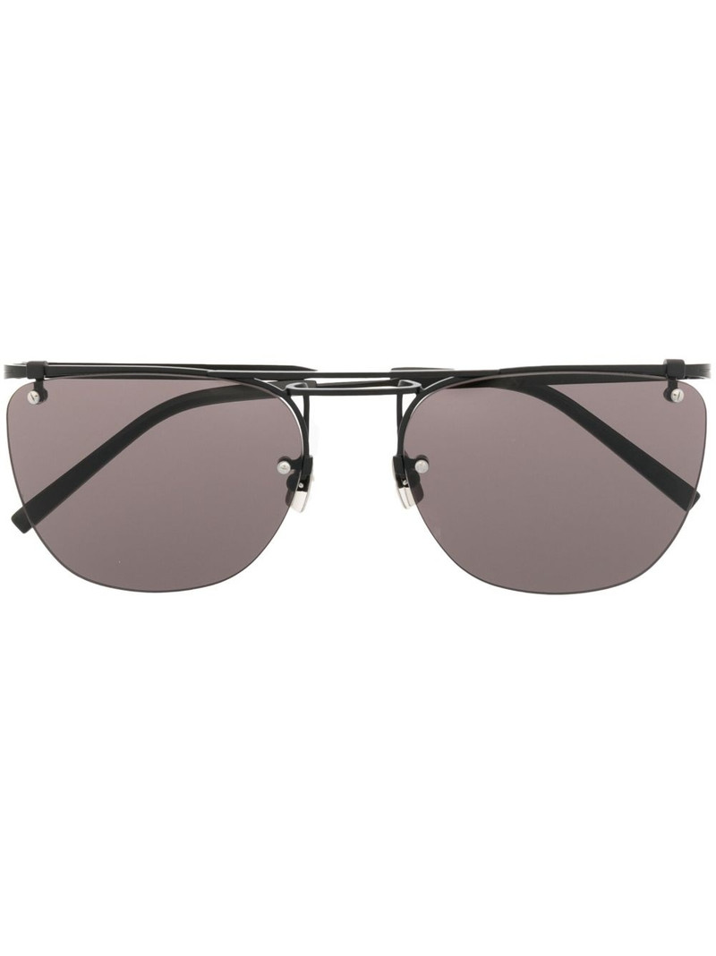 logo square-frame sunglasses 1