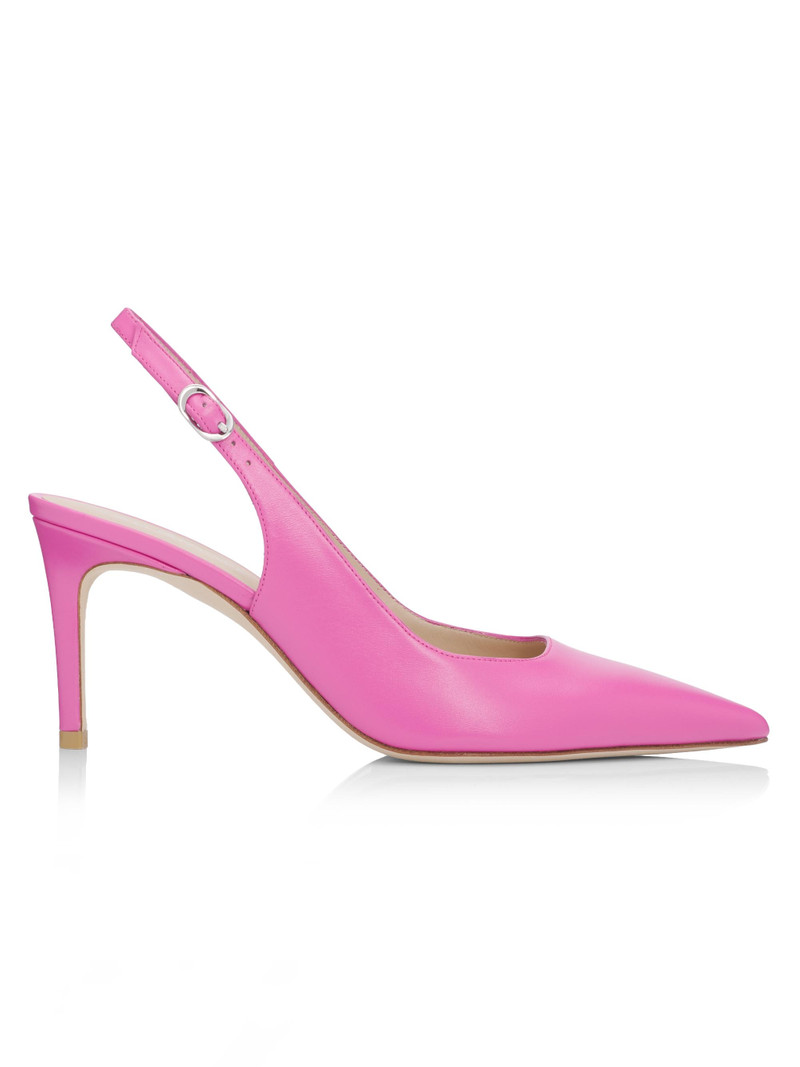 Women's Stuart Power 75MM Leather Slingback Pumps - Sunset Pink 1
