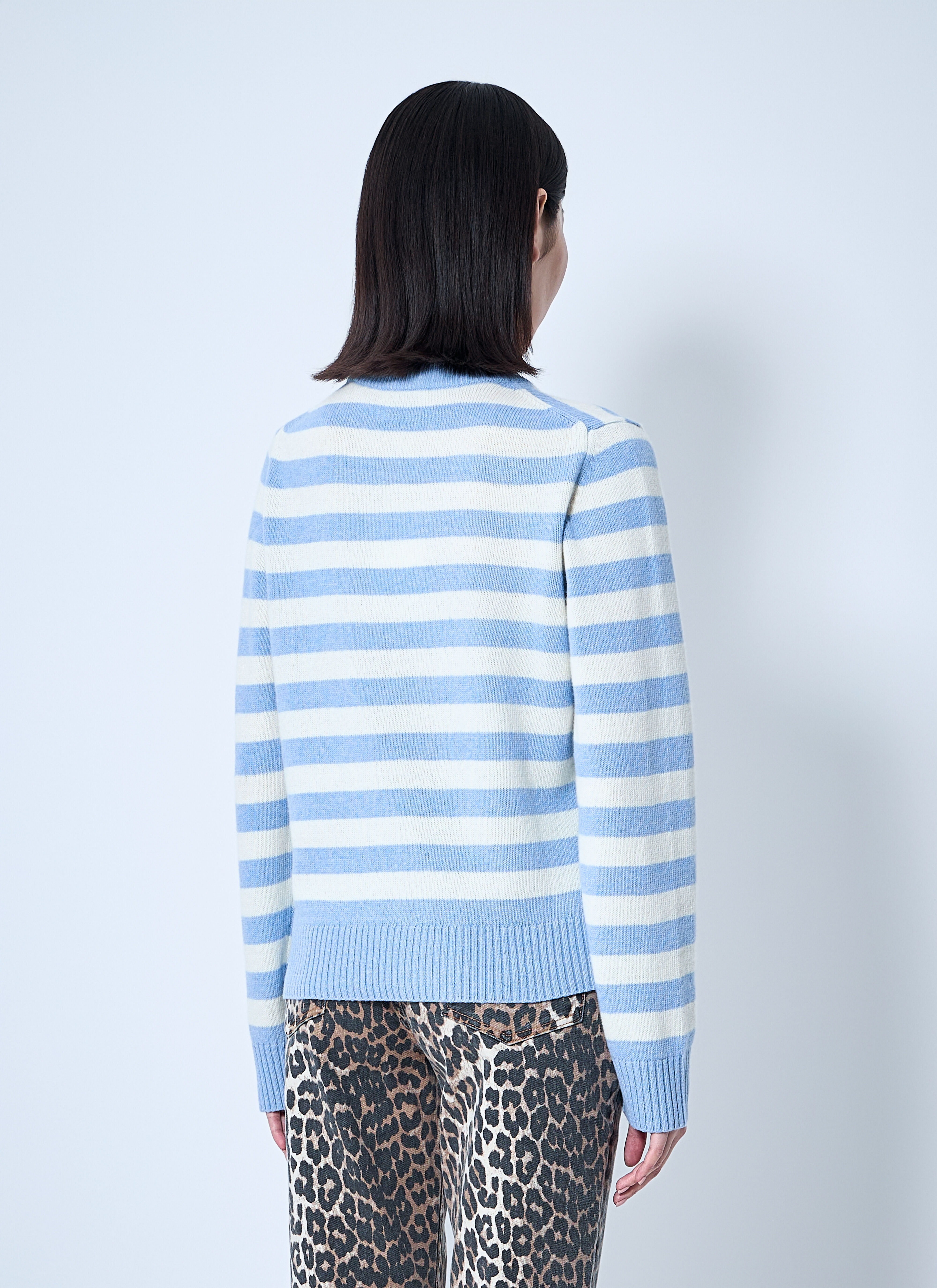 Striped Graphic Sweater - 4