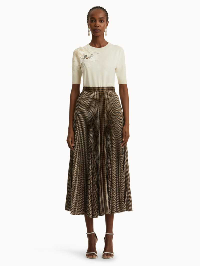 Oscar de la Renta PIED DE POULE SKIRT outlook