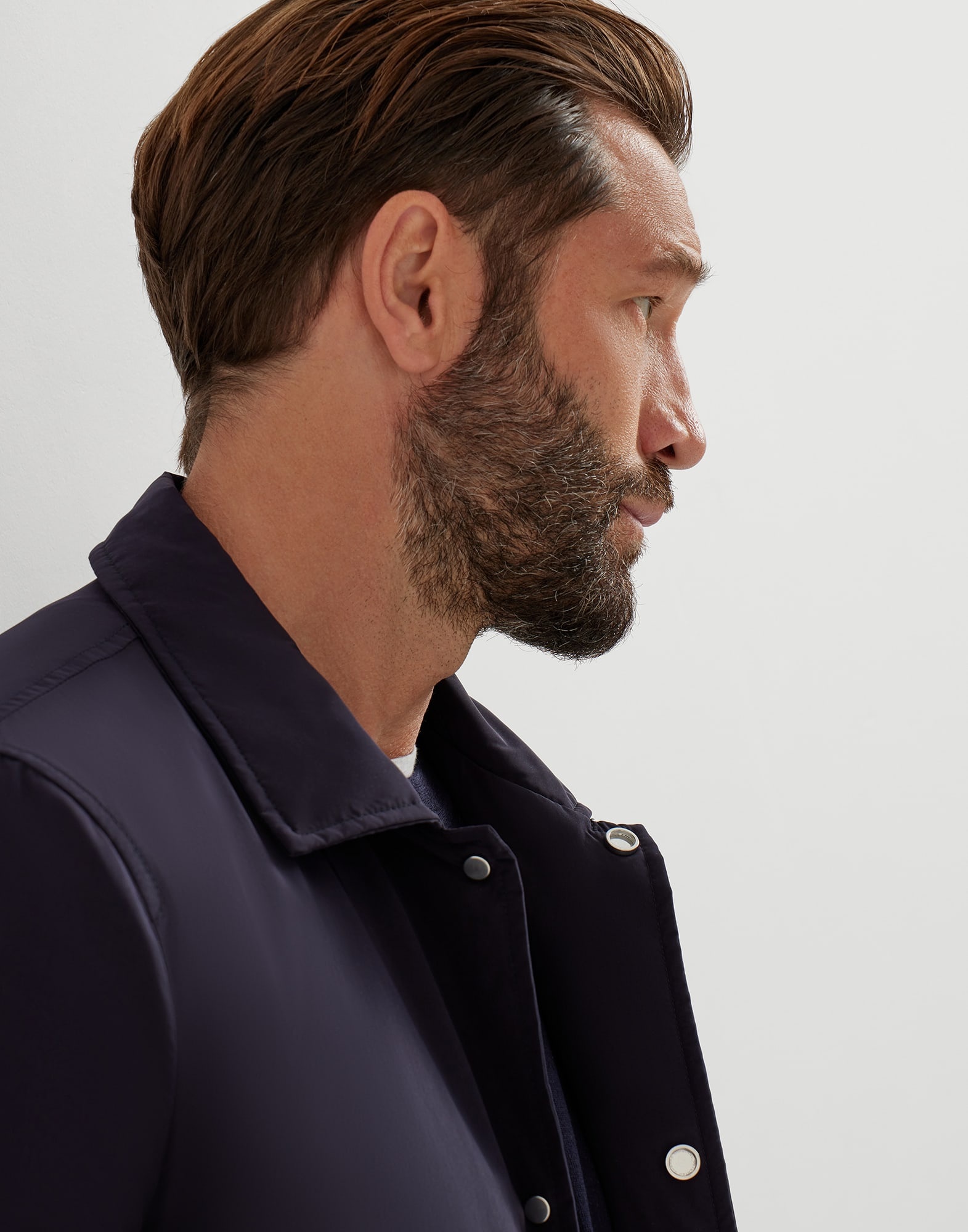 Water-resistant microfiber shirt-style outerwear jacket with Thermore® padding - 3