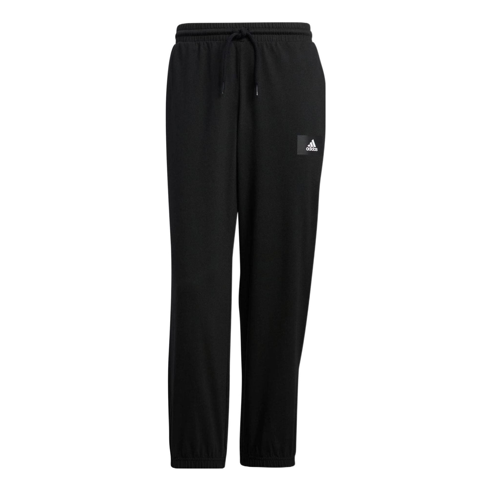 Men's adidas Jersey Pants Small Logo Solid Color Sports Pants/Trousers/Joggers Autumn Black IC7841 - 1