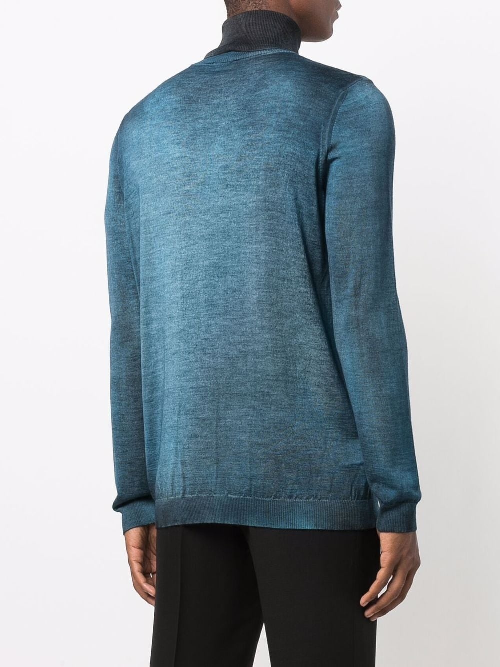 ribbed-knit roll-neck jumper - 4