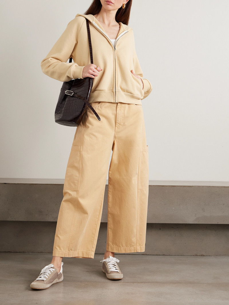 JAMIE HALLER The Crop Painter Cropped Mid-rise Wide-leg Jeans outlook