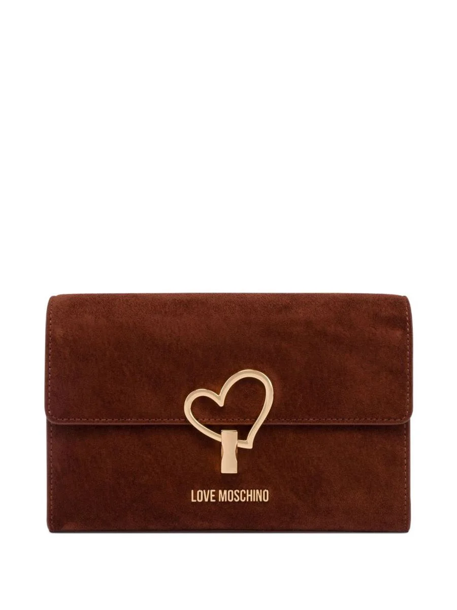 Love Moschino Heart-Shaped Clasp Crossbody Bag - 1