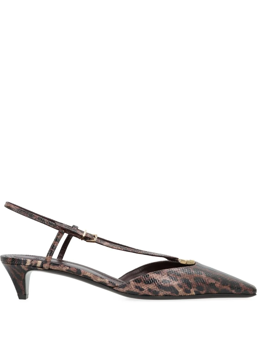 40mm animal-print slingback pumps - 1