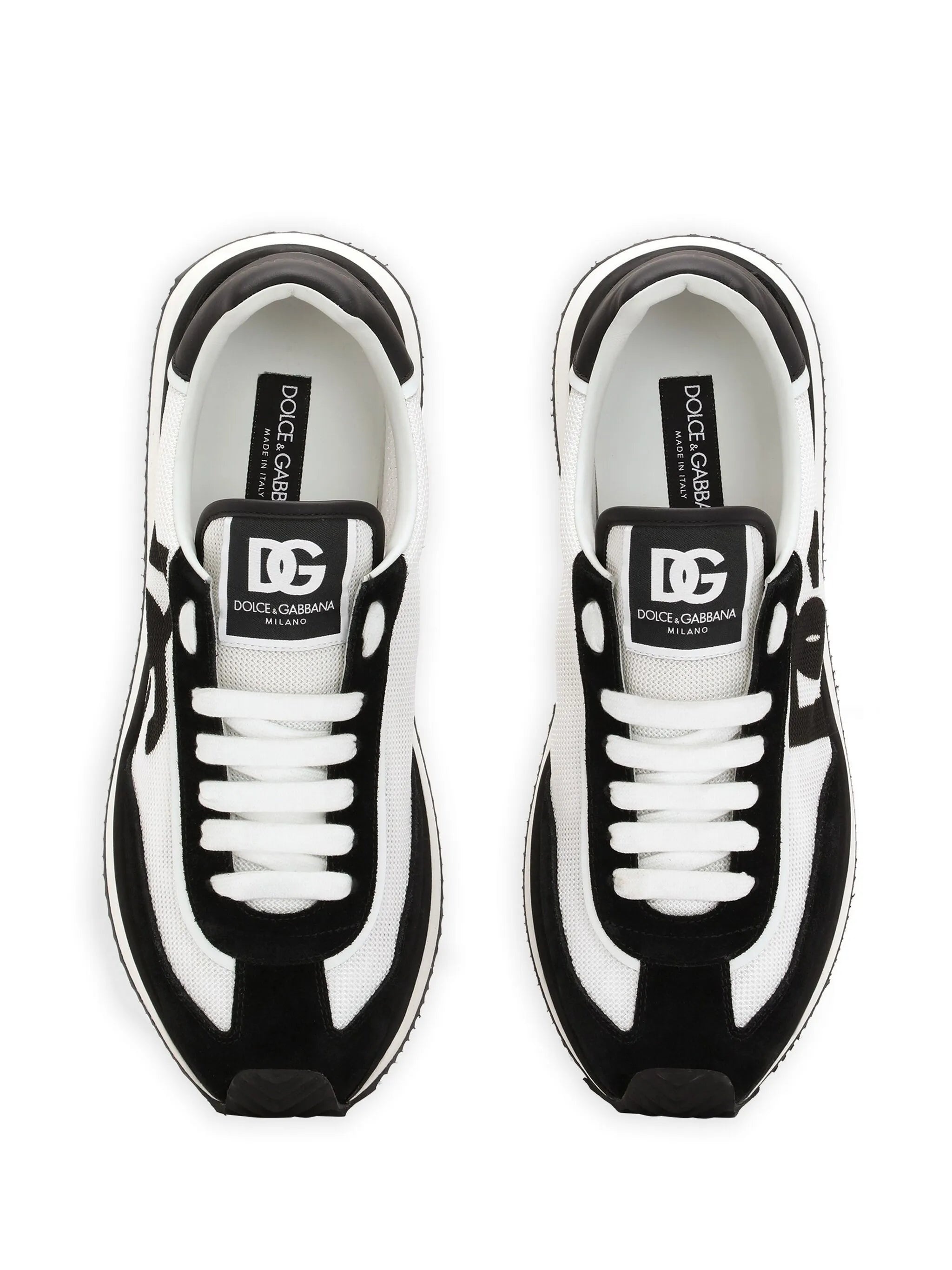 CUSHION MIXED-MATERIAL SNEAKERS - 4