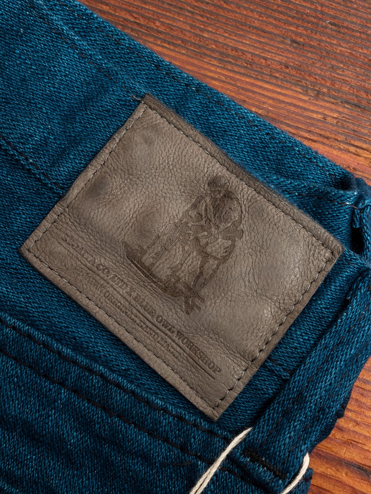 PBO-002-013 "Asagi" 16.5oz Rinsed Selvedge Denim - Slim Tapered Fit - 4