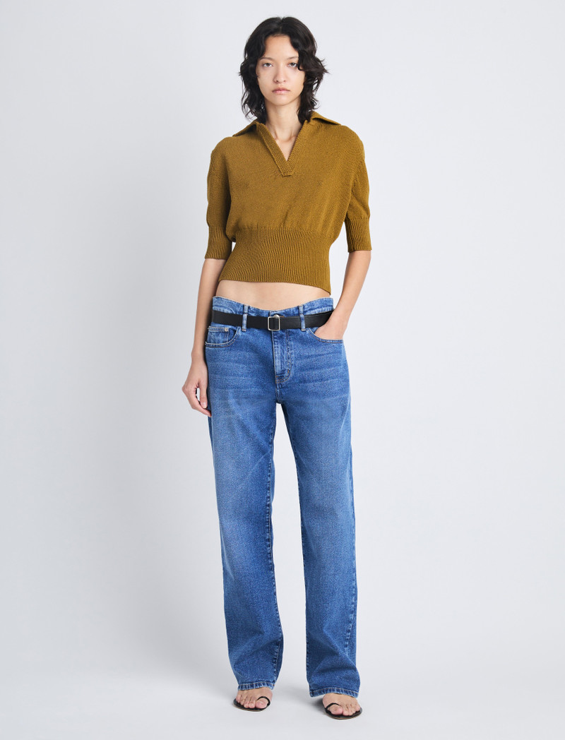 Proenza Schouler Reeve Polo in Cotton outlook