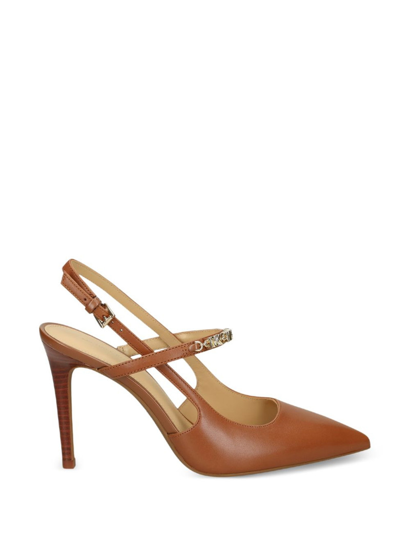 Dina Flex studded leather court pumps 1