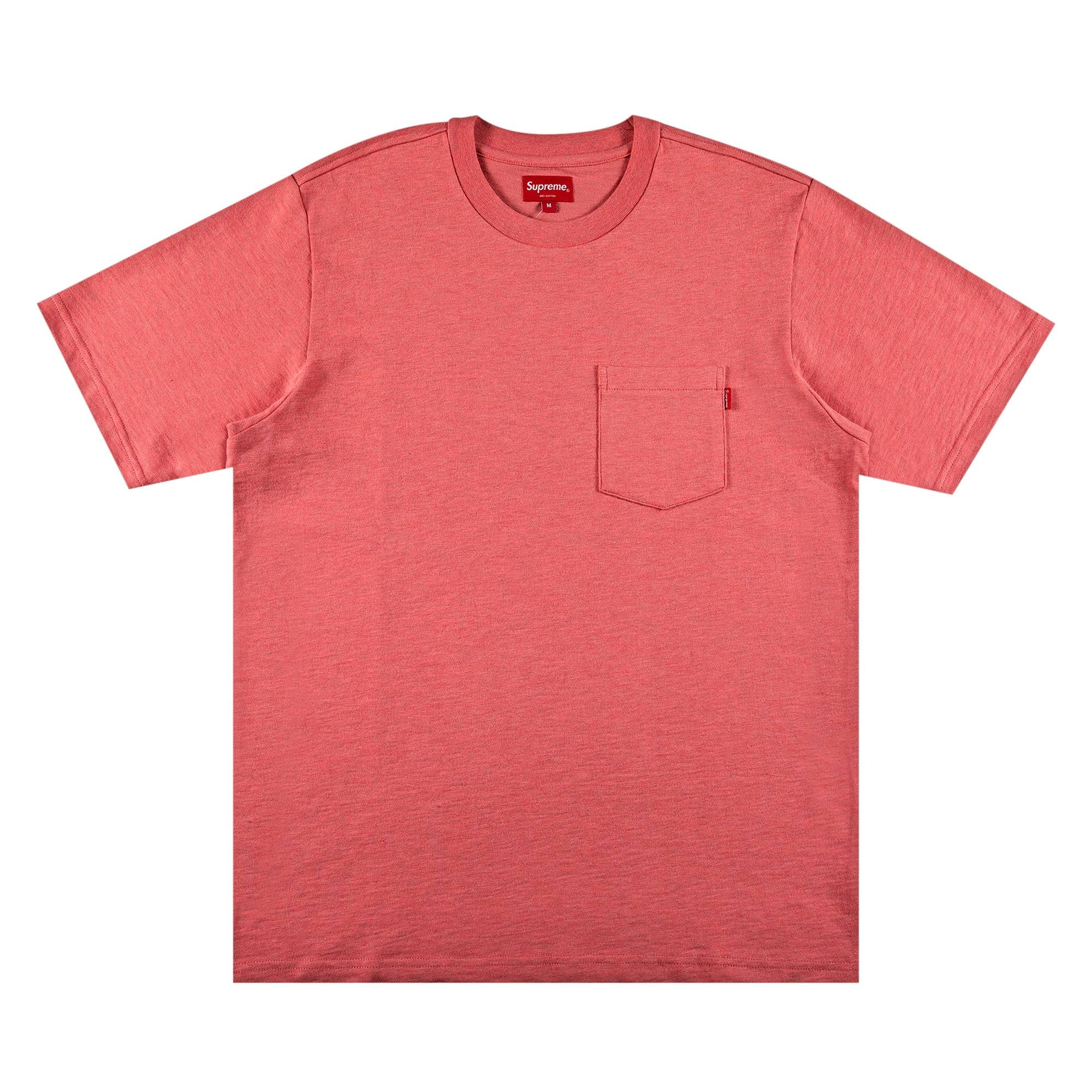 Supreme Short-Sleeve Pocket Tee 'Heather Coral' - 1