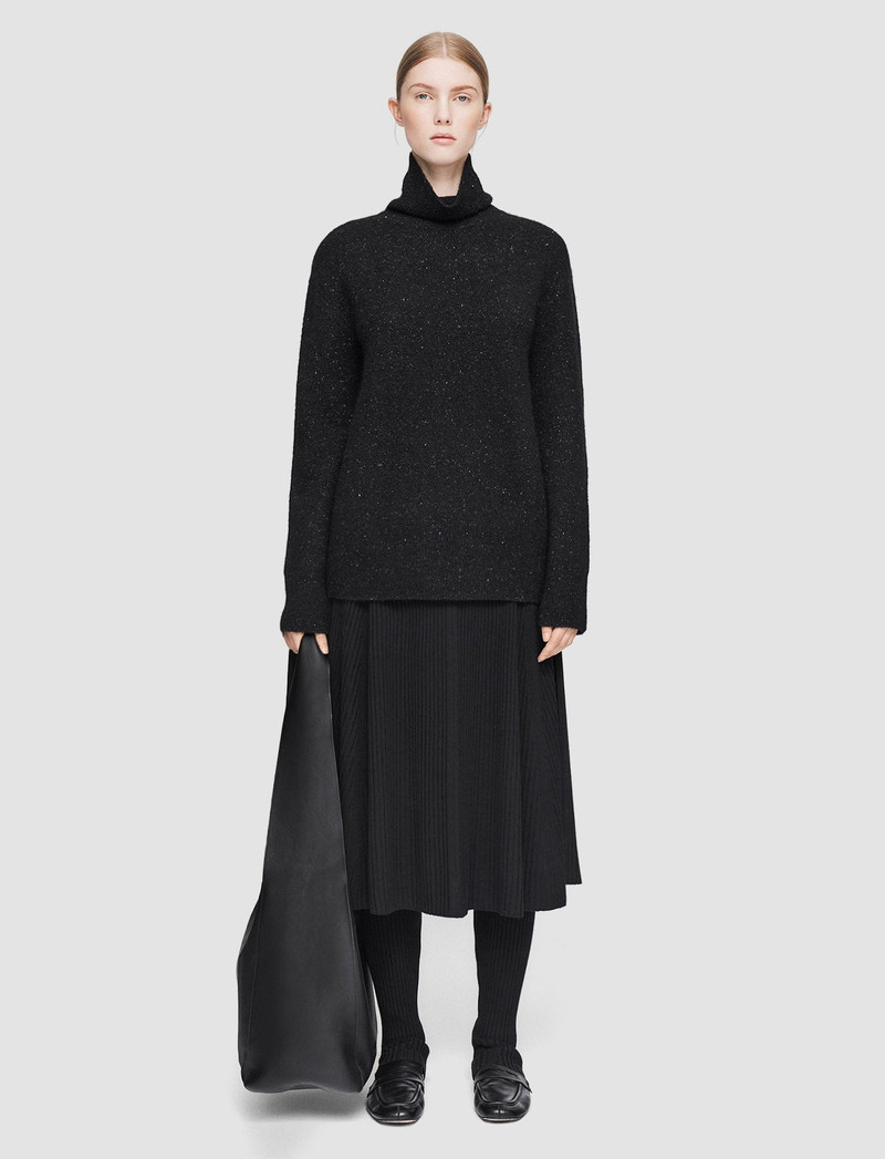 JOSEPH Alpaca Tweed Knit High Neck Jumper outlook