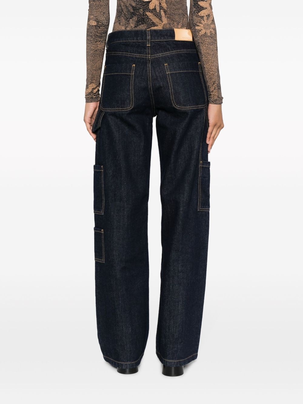high-rise straight-leg jeans - 4